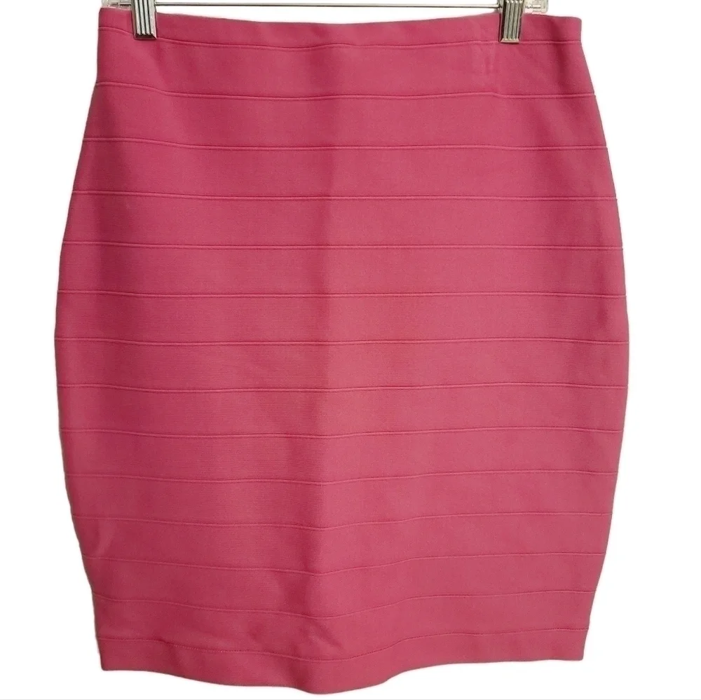 Joseph Ribkoff | Women's Essential Hot Pink Bandage Pencil Skirt (US Size 12)
